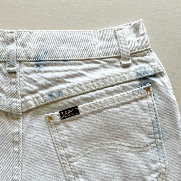 Lee Vintage Bleached Distressed UGWA Cut-Off Denim Shorts - Picture 7 of 10